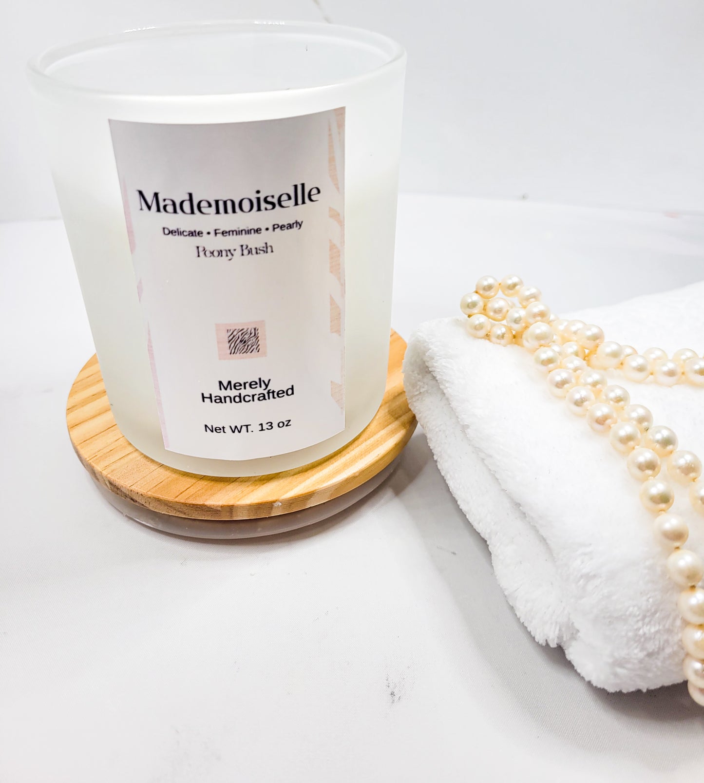 Madenoiselle Peony Blush | 13 oz Coco-Soy Wax Candle | Soft Floral Luxury