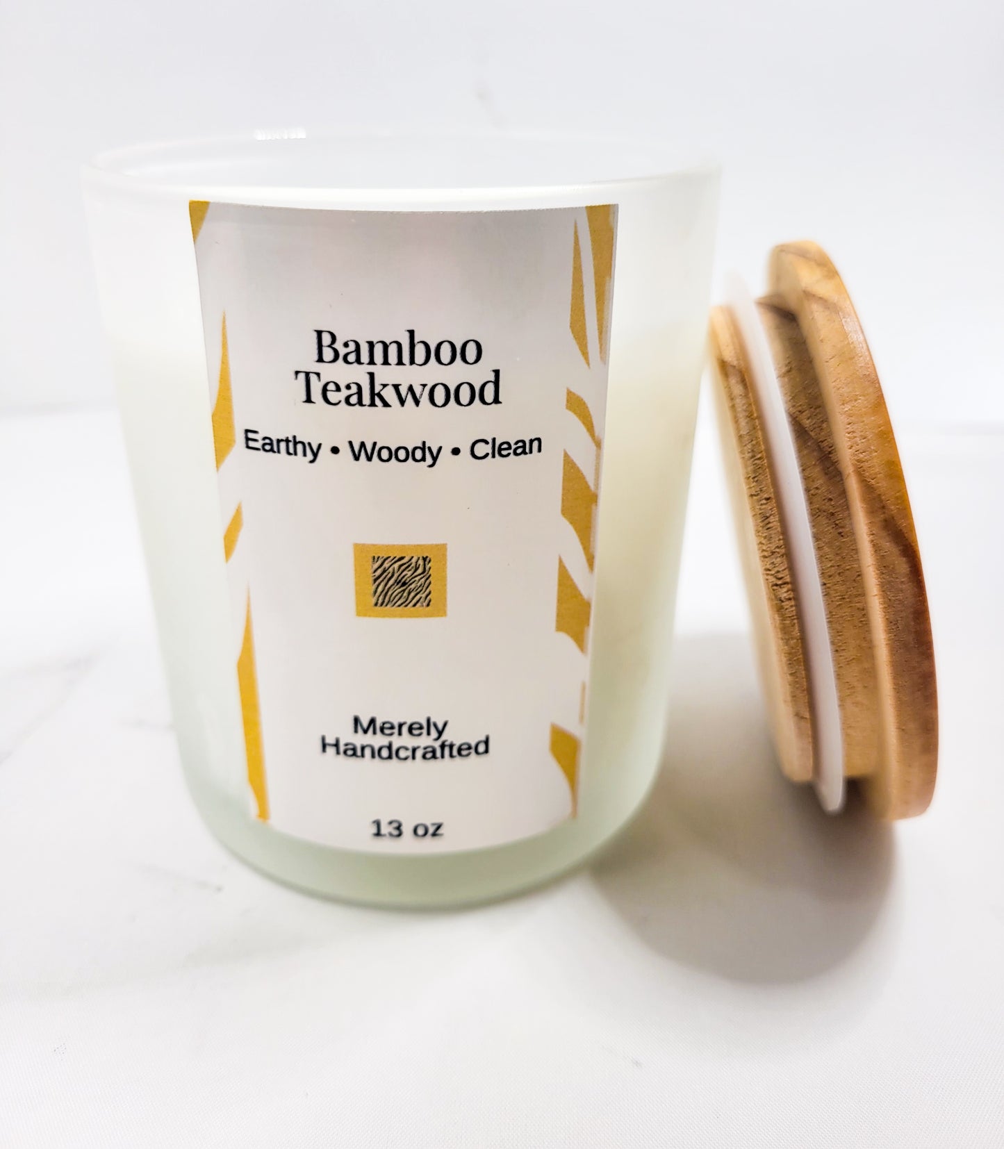 Bamboo Teakwood Candle – Clean Spa Scented Candle