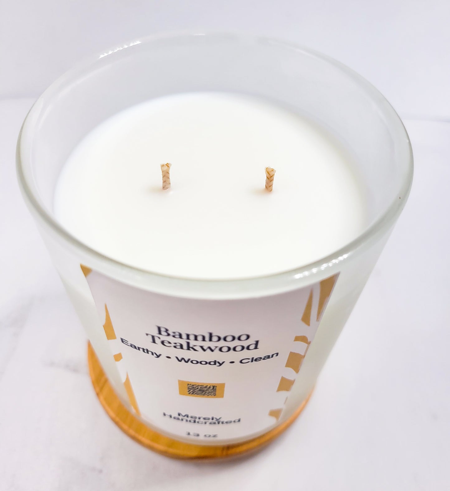 Bamboo Teakwood Candle – Clean Spa Scented Candle