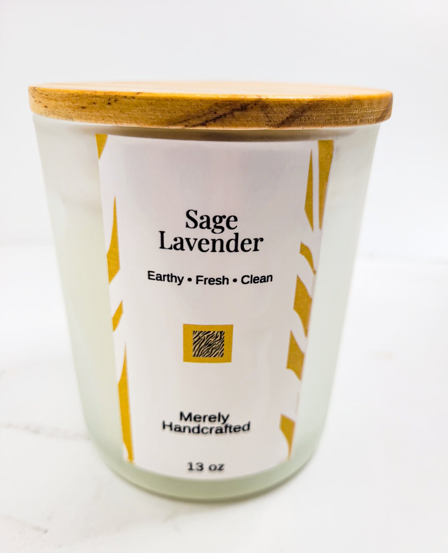 Sage Lavender Candle – Calming Herbal Coconut Soy Candle
