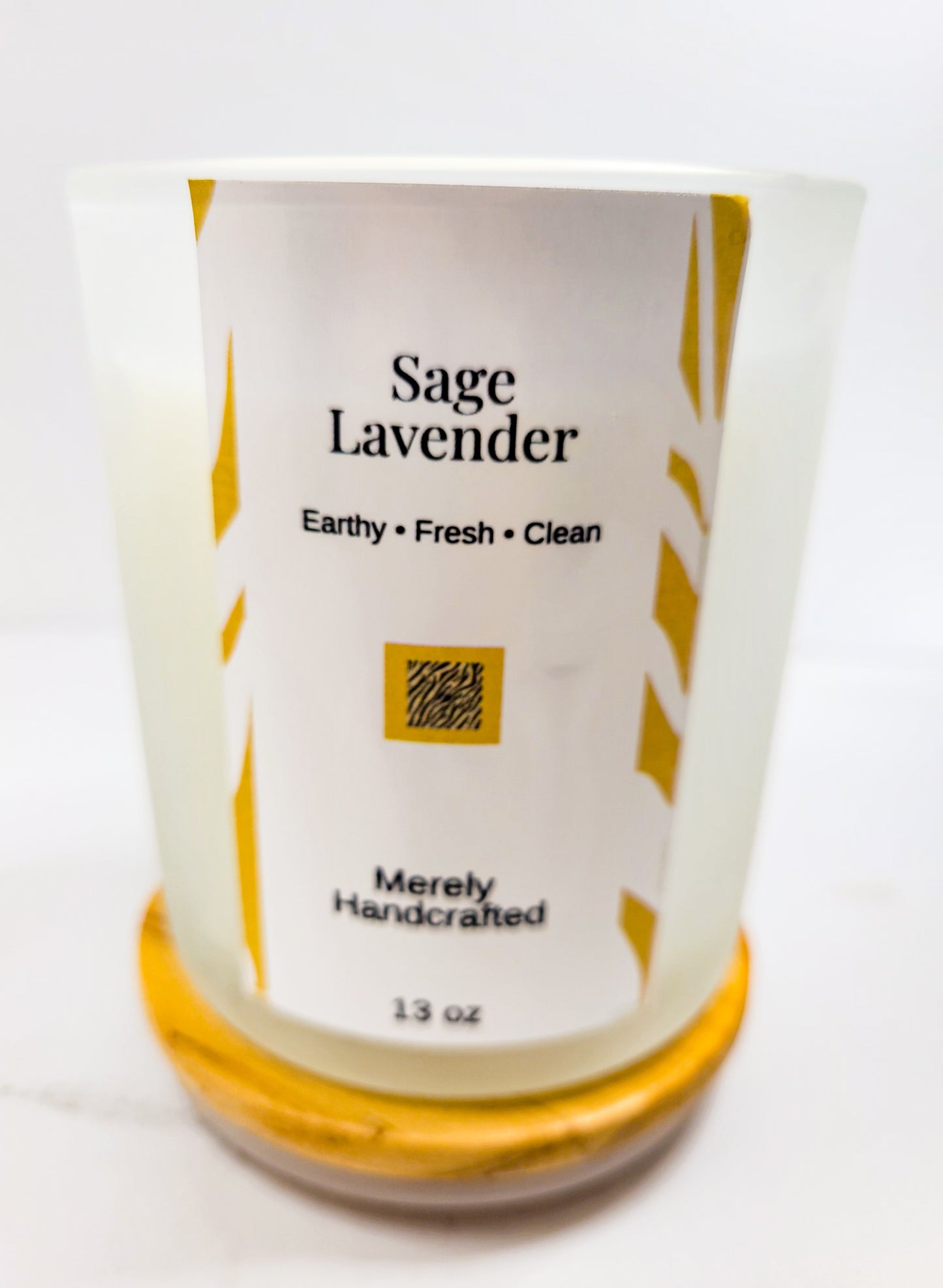 Sage Lavender Candle – Calming Herbal Coconut Soy Candle