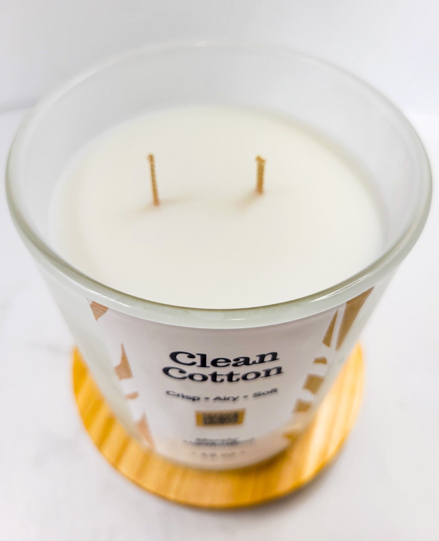 Clean Cotton Candle – Fresh Linen Inspired Coconut Soy Candle
