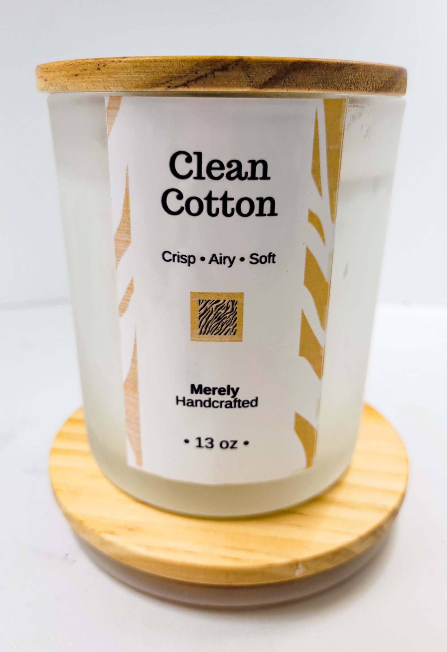 Clean Cotton Candle – Fresh Linen Inspired Coconut Soy Candle