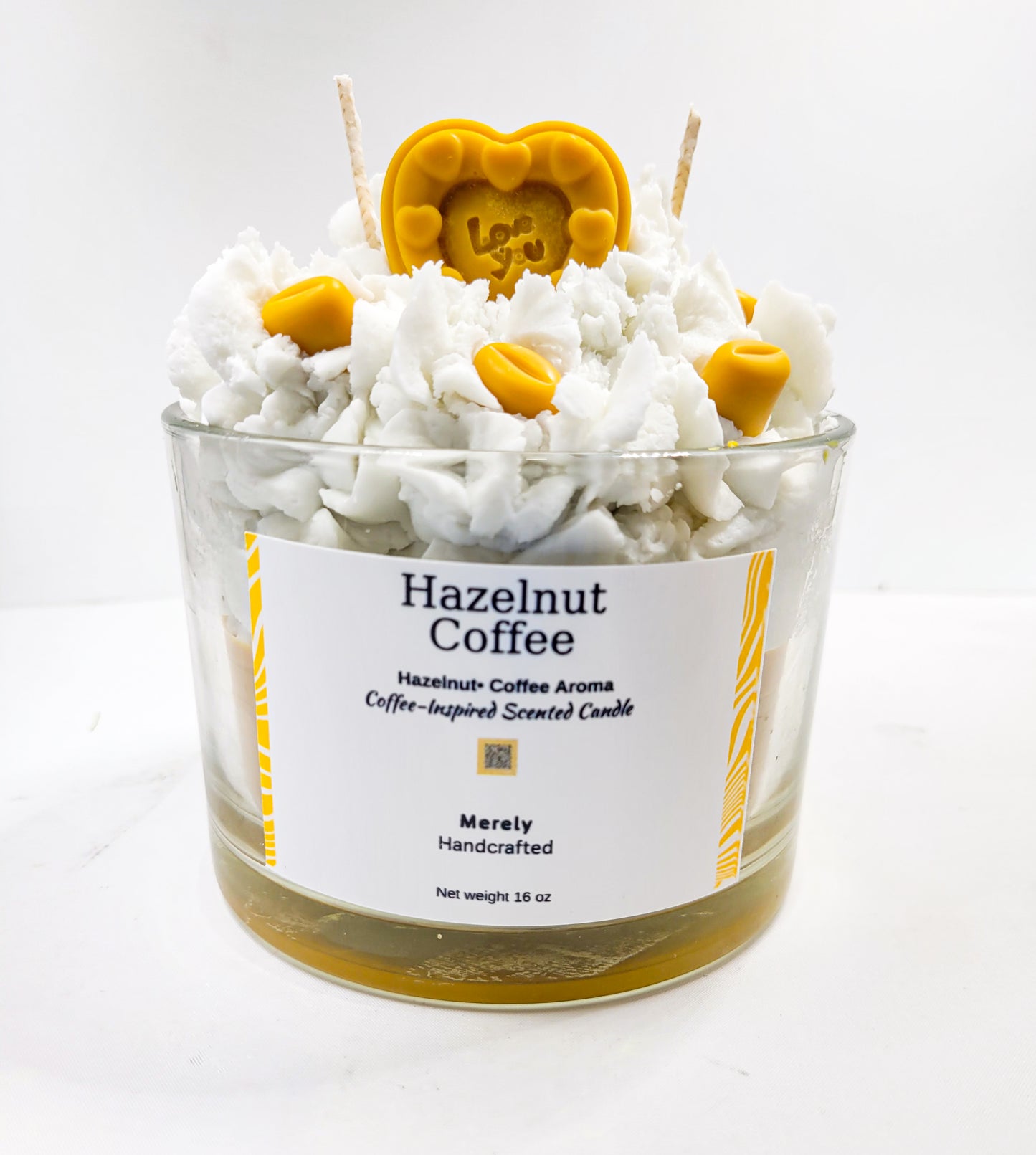 Hazelnut Coffee Dessert Candle – Whipped Wax Soy Candle