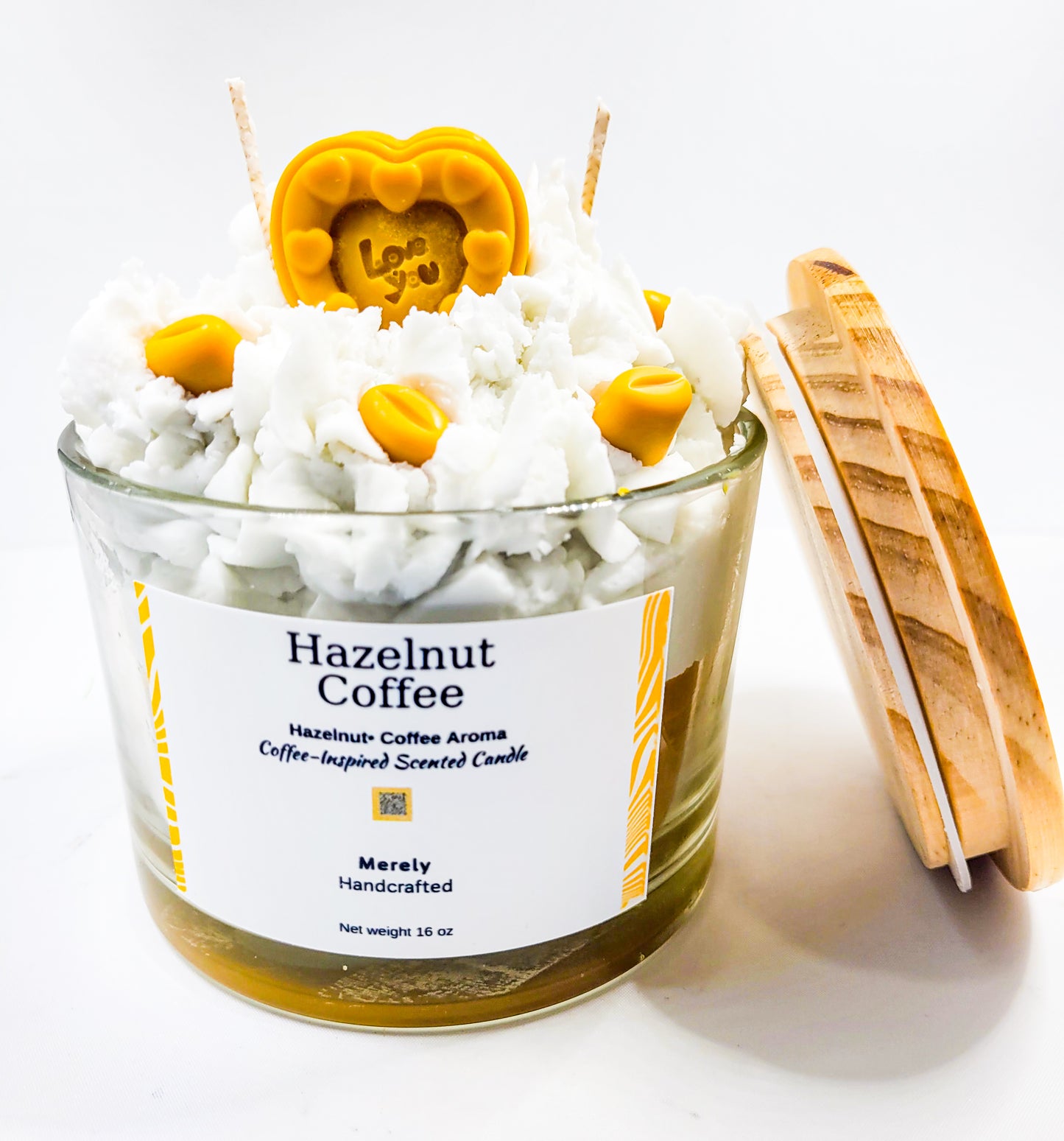 Hazelnut Coffee Dessert Candle – Whipped Wax Soy Candle