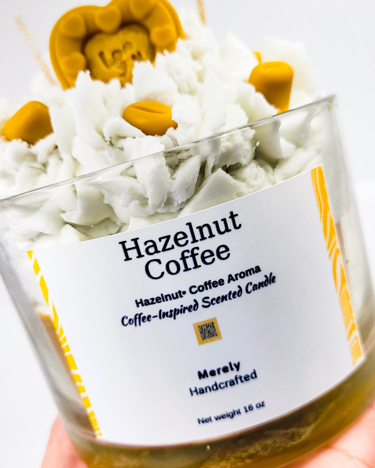 Hazelnut Coffee Dessert Candle – Whipped Wax Soy Candle