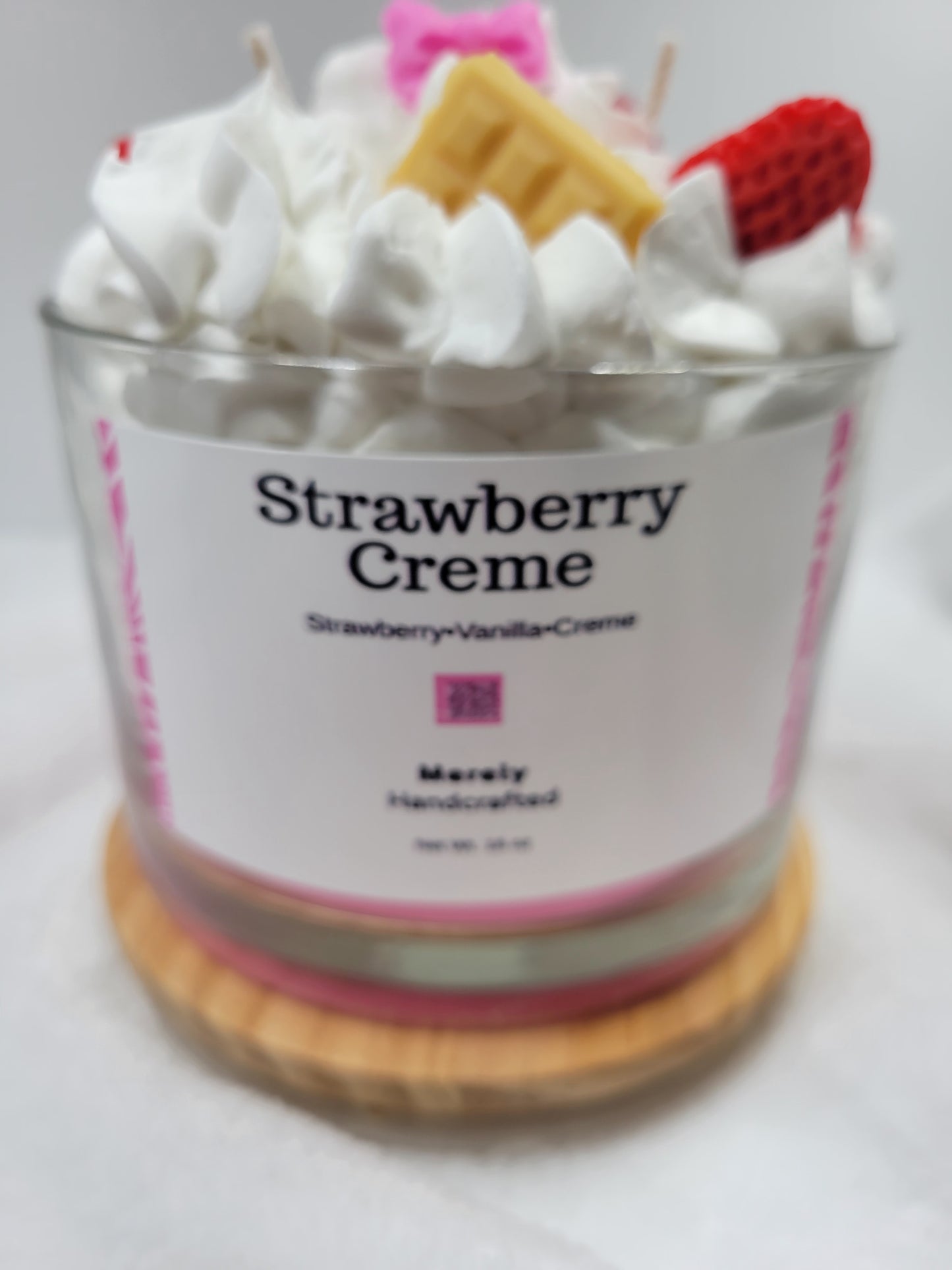 Strawberry Creme Dessert Candle