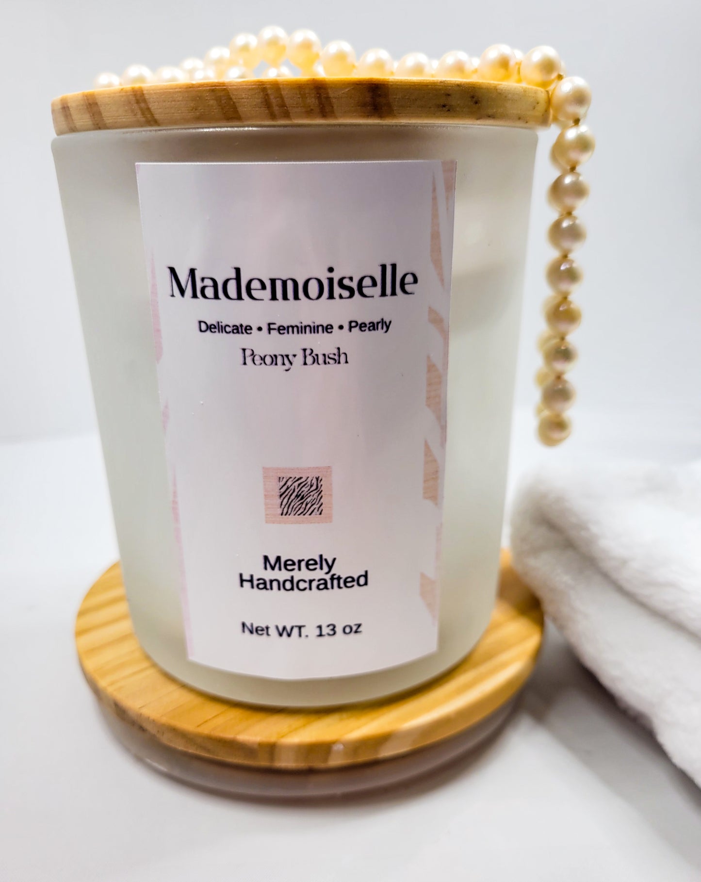 Madenoiselle Peony Blush | 13 oz Coco-Soy Wax Candle | Soft Floral Luxury