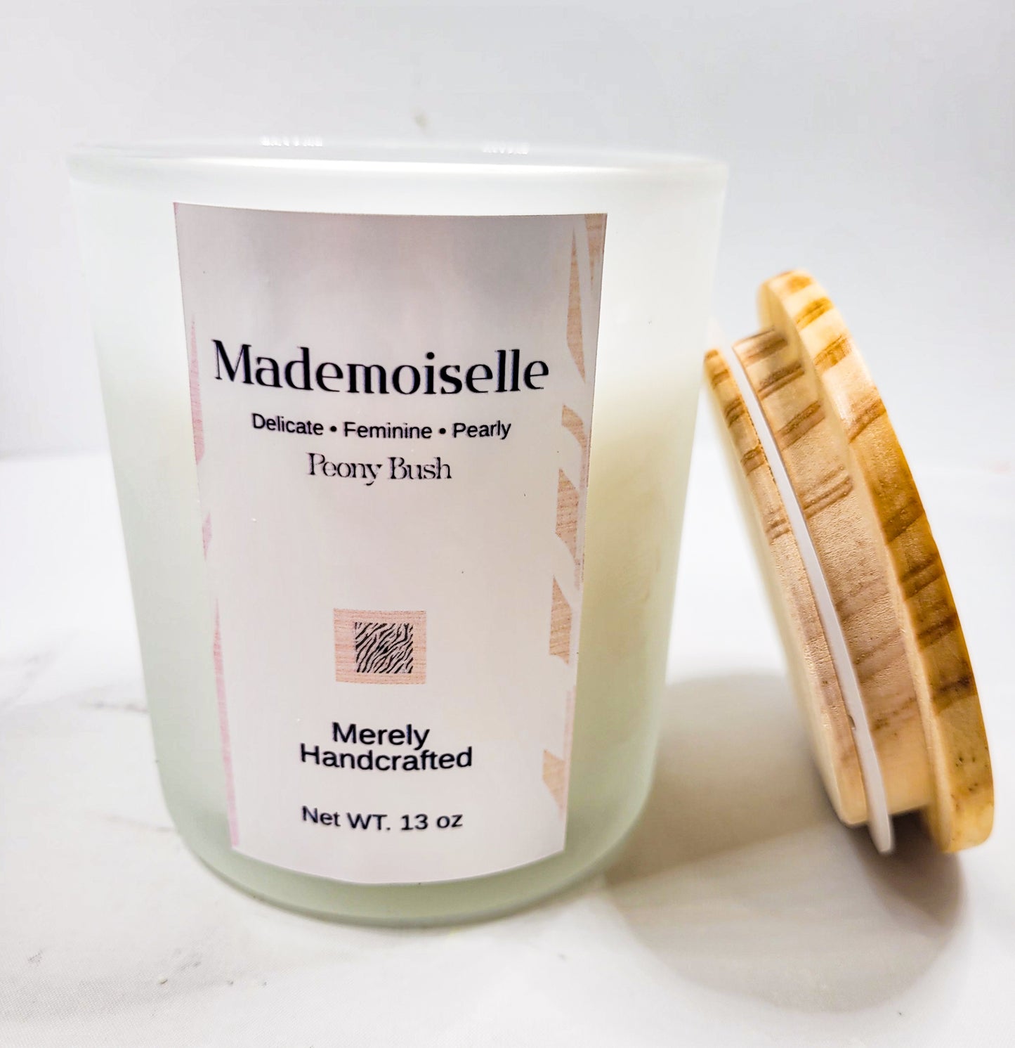 Madenoiselle Peony Blush | 13 oz Coco-Soy Wax Candle | Soft Floral Luxury