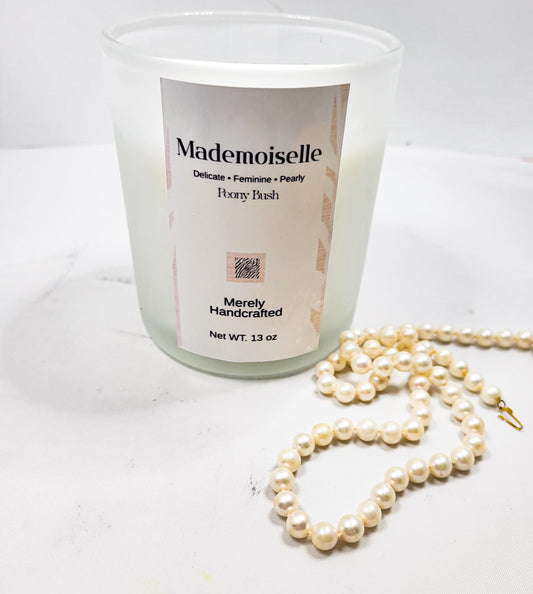 Madenoiselle Peony Blush | 13 oz Coco-Soy Wax Candle | Soft Floral Luxury