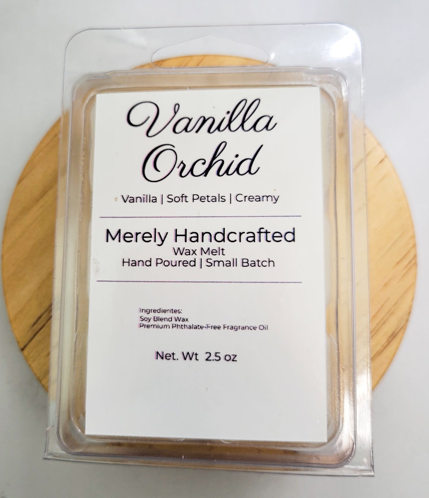 Vanilla Orchid Wax Melts | Creamy Vanilla Floral | Strong Scent Throw | Hand Poured Soy Blend | Luxury Home Fragrance