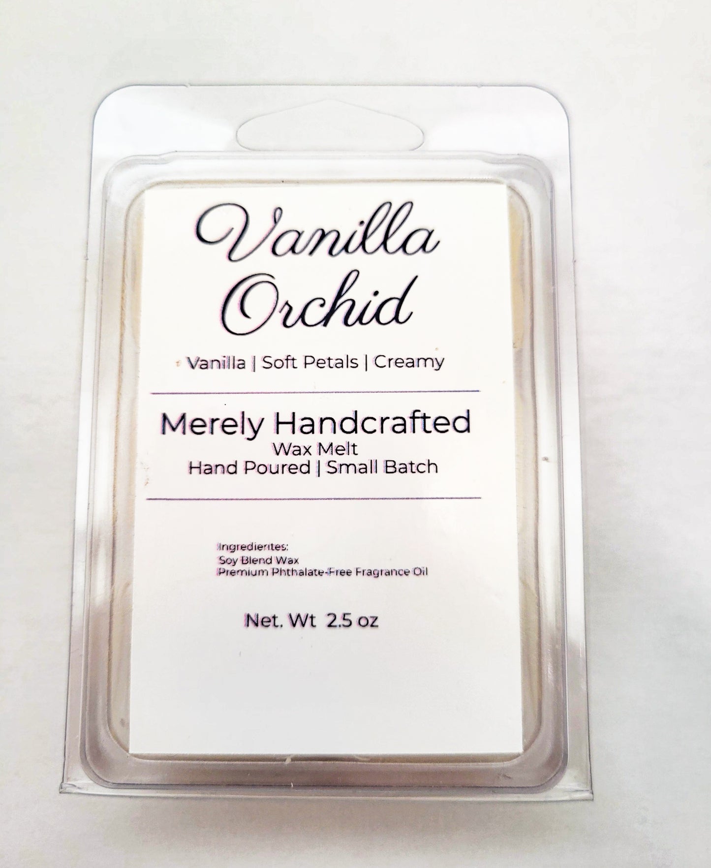 Vanilla Orchid Wax Melts | Creamy Vanilla Floral | Strong Scent Throw | Hand Poured Soy Blend | Luxury Home Fragrance