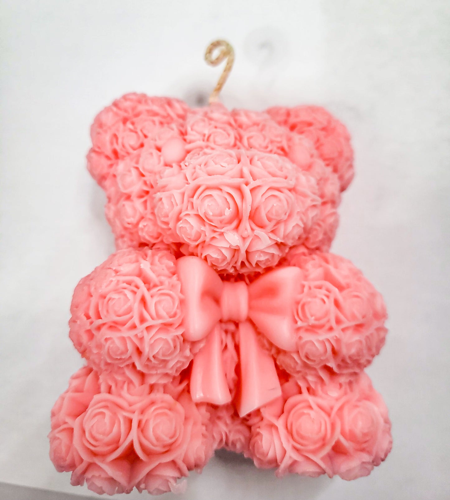 Strawberry Cream Teddy Bear Dessert Candle